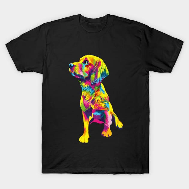 Dog pop art T-Shirt by Fadmel